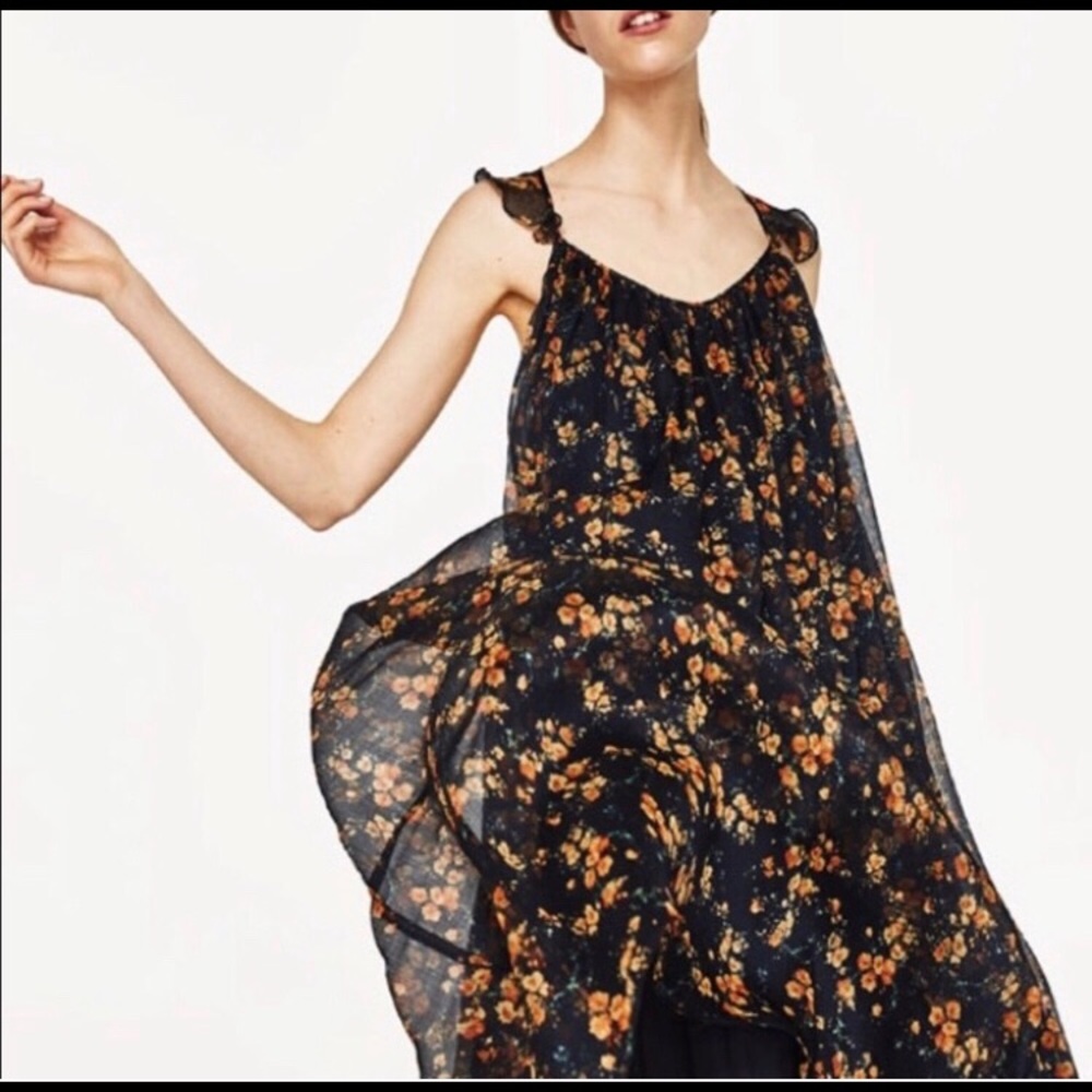 Zara hi-lo maxi dress